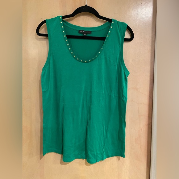 Green sleeveless blouse size Large - Picture 1 of 3
